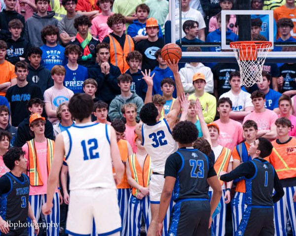 Trinell Parker hits a tough layup in Creighton Prep’s loss to Millard North